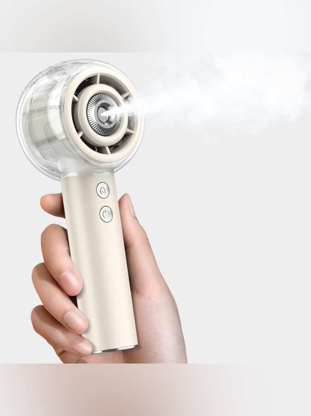 Misting Portable Handheld Fan, Powerful Turbo Motor, 6000mAh Rechargeable